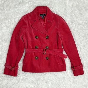 JONES NEW YORK‎ SIGNATURE PETITE CORDUROY BELTED JACKET